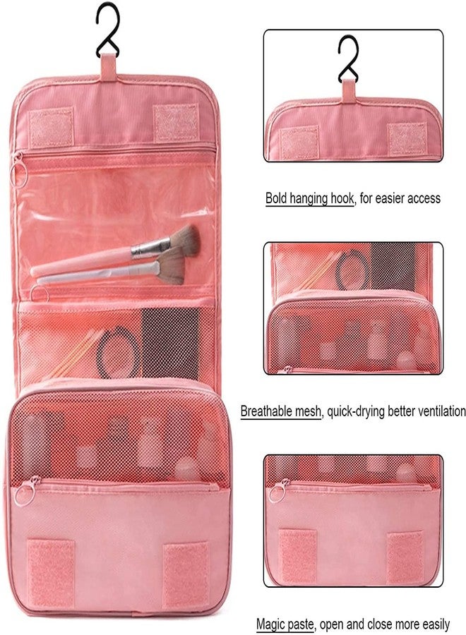 GIANT IMPEX Toiletry Bag | Cosmetic Bag | Multipurpose Pouch Bag (Variations) (Rose Pink) - Image 4